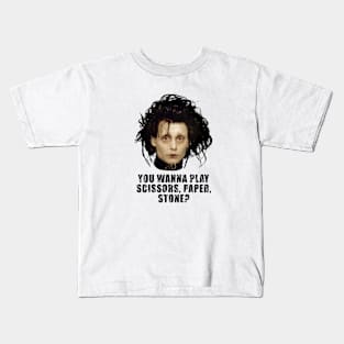 Edward Scissorhands Scissors Paper Stone Kids T-Shirt